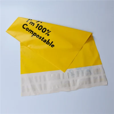 Imballaggio postale in polietilene biodegradabile con logo privato personalizzato per abbigliamento Sacchetti postali in plastica per abbigliamento