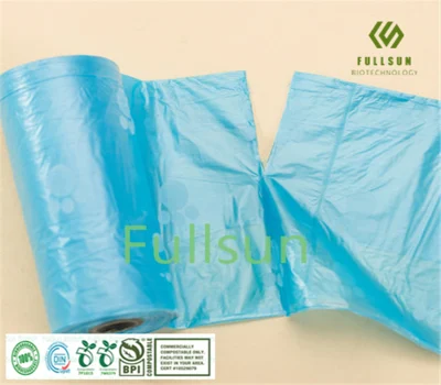 Borsa biodegradabile per prodotti per animali domestici per cani, borsa per cacca in plastica compostabile per rifiuti domestici